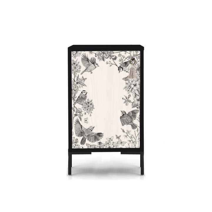 Really Nice Things - Wholesale Side Table - Bird print MDF nightstand2