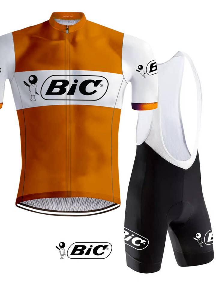 Equipamento Retro de Ciclismo Bic - Laranja - REDTED por atacado de REDTED