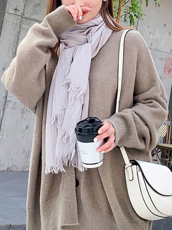 ShieldChic - Wholesale Scarf - Women's - Casual Simple Ramie Cotton 14 Colors Scarf7