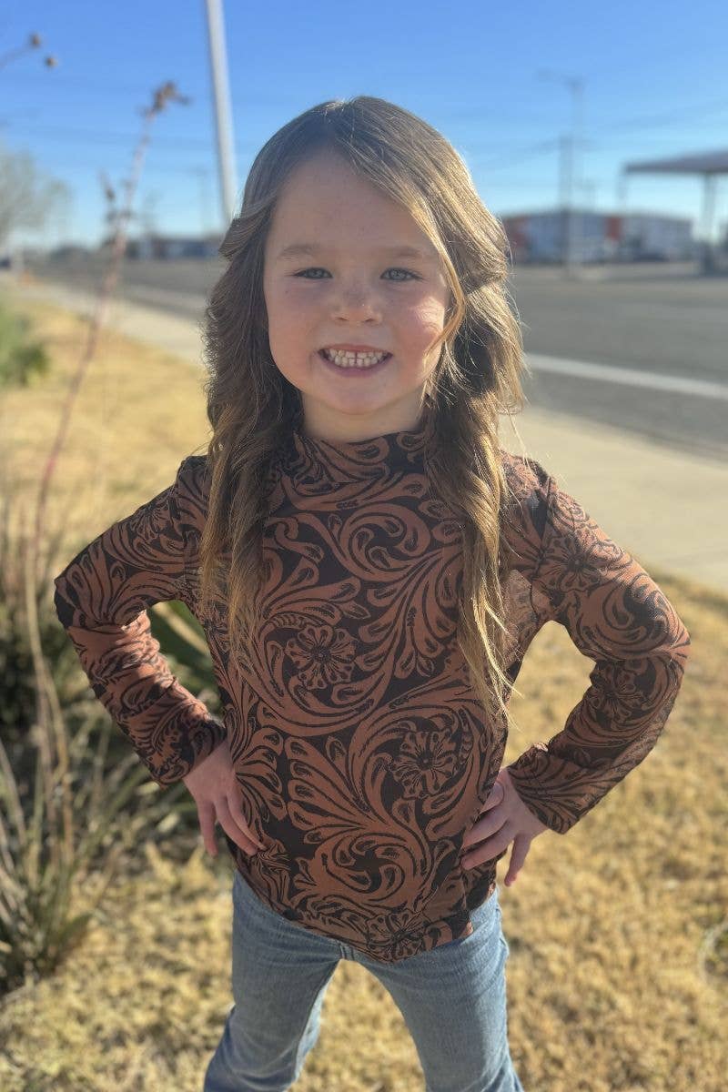 Sterling Kreek - Wholesale T-Shirt - Kids - Country Road Leather Mesh Top Kids4