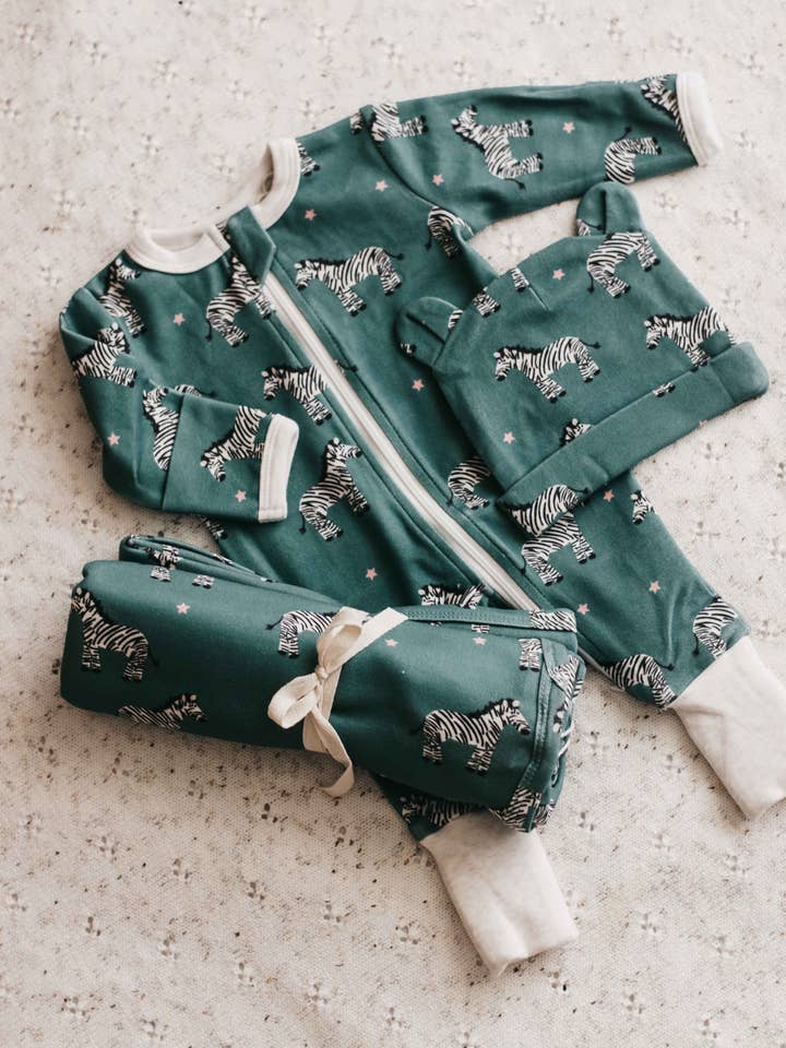 Bencer & Hazelnut - Venta al por mayor Peto - Bebés - Zipsuit - Zebby Verde