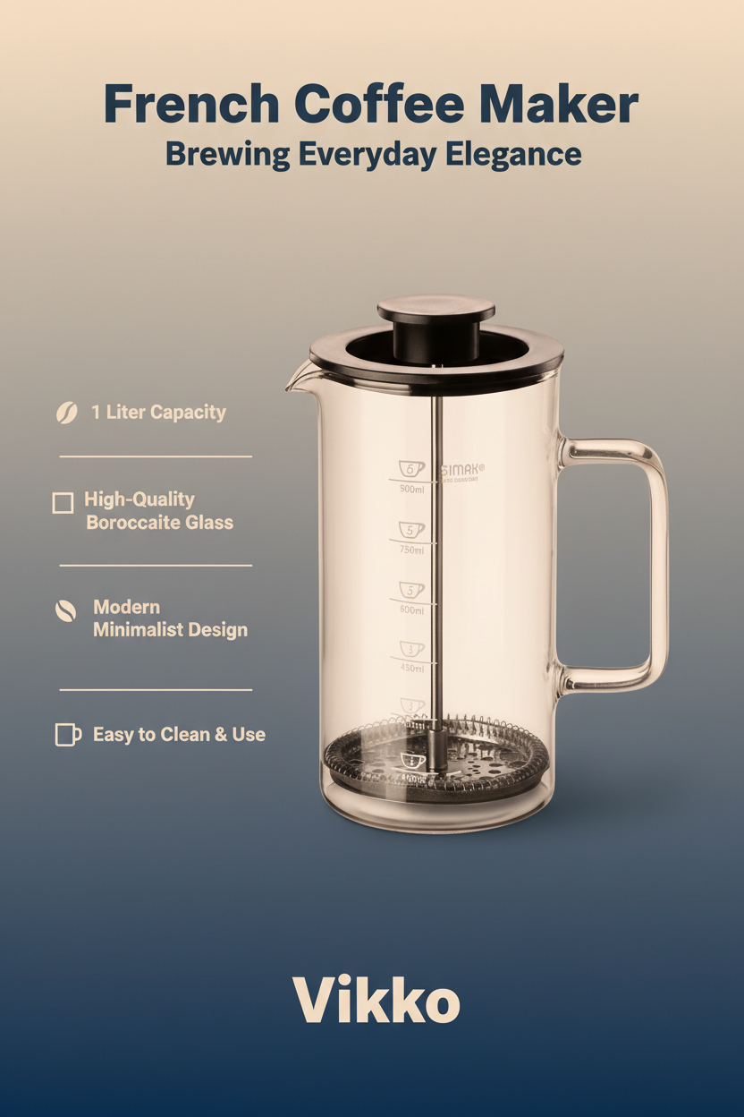 Kadra Kitchenware - Wholesale Coffee Machine - Simax Coffee Maker, 1 Liter3