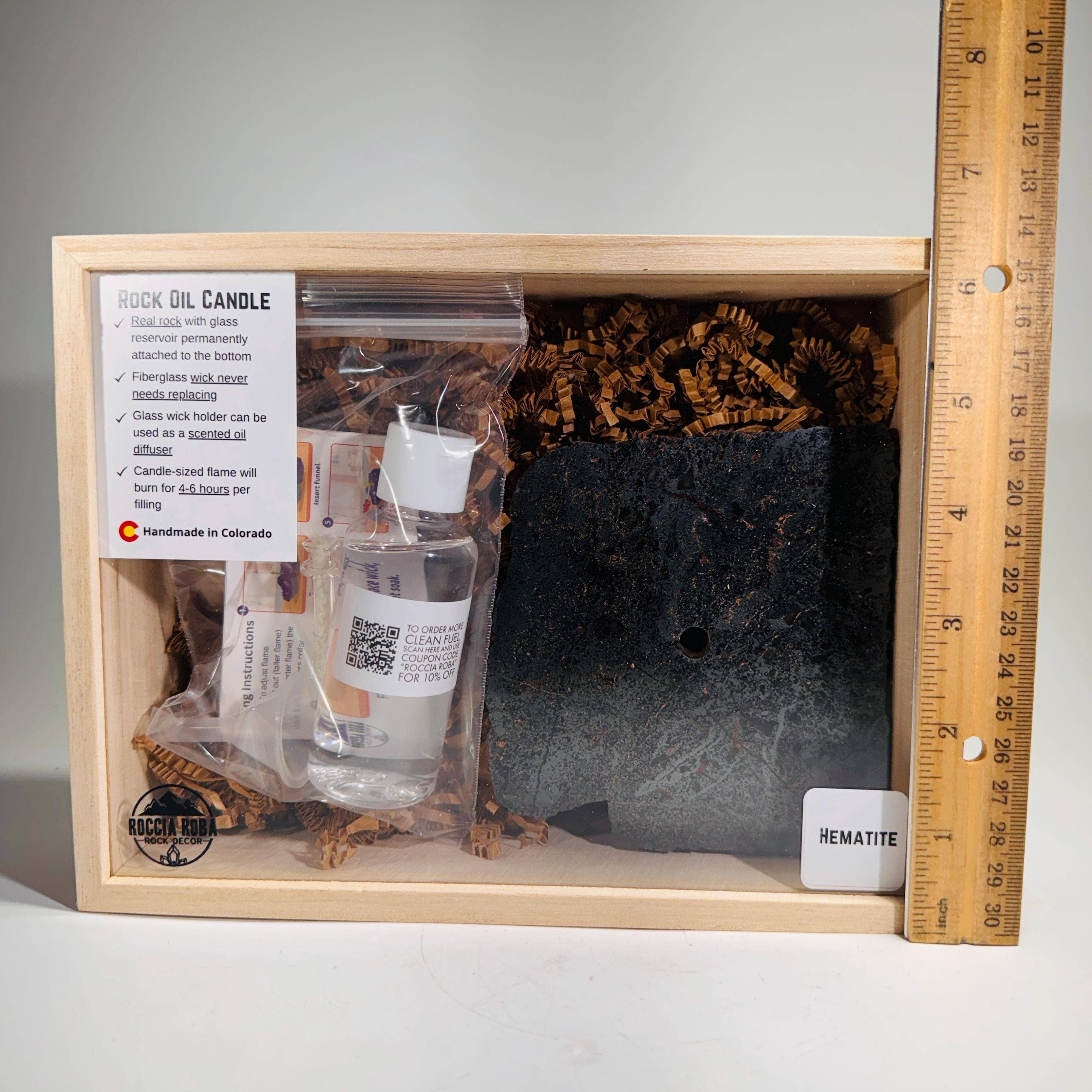 Roccia Roba - Wholesale Gift Box - Hematite Rock Candle Gift Box7