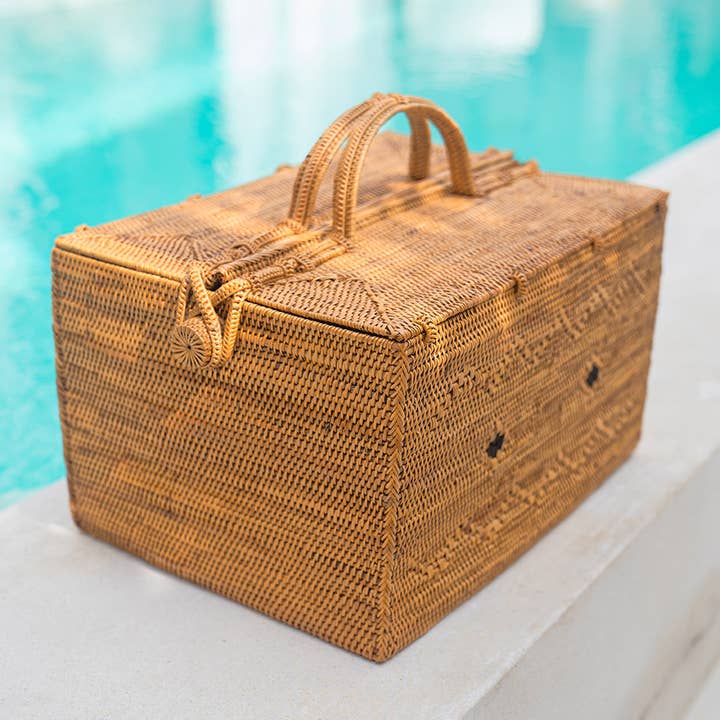 The Artisan and Company – Großhandel Picknickkörbe – Picknickkorb aus Rattan, groß
