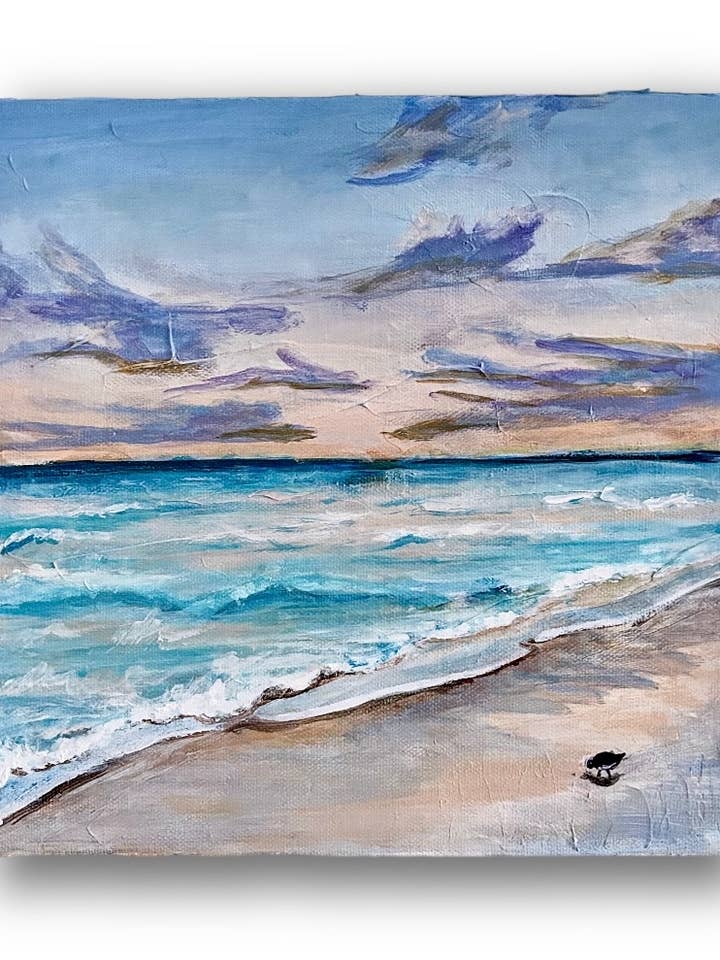 Colorful Beach Art Print for wholesale by Pooja Roy Studio