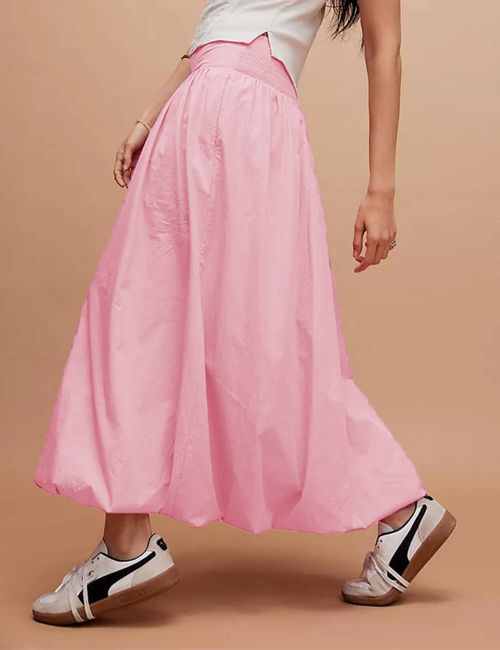 Sweetkama – Großhandel Rock – Damen – Einfarbiger Damenrock mit weitem Bund SKS51010