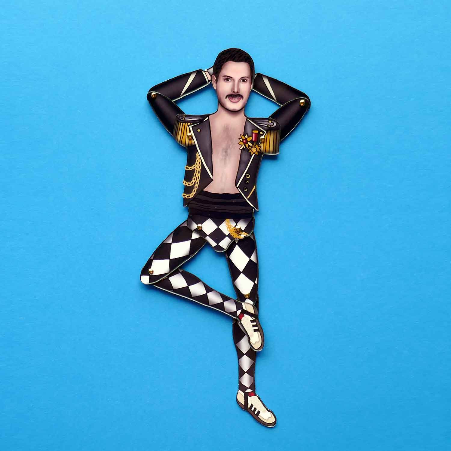 THE PAPER IDOLL – wholesale Magnet – Music Legends - a mix of five posable fridge magnets3