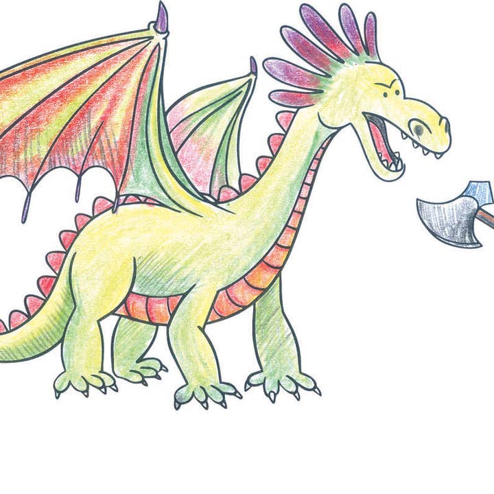 Créa Lign' - Wholesale Rubber/Decorative Stamp - Kids & Baby - Stamp Characters: Knights and Dragons3