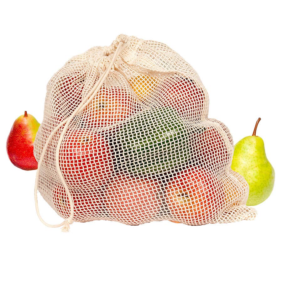 ECOBAGS - Wholesale Grocery/shopping bag - Packaged Organic Cotton Mesh Large Produce Bag2