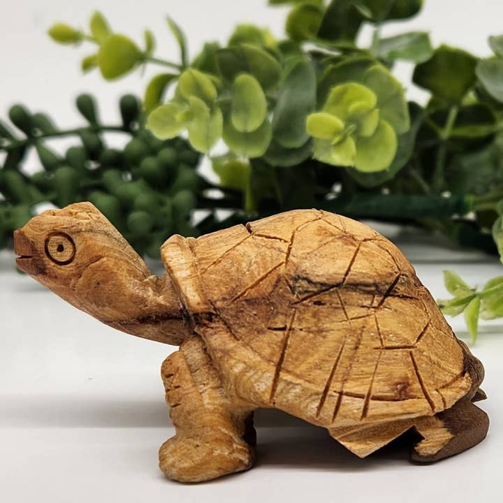 Meraki Gemstones - Vendita all'ingrosso Statuette decorative - Tartaruga Palo Santo intagliata a mano1