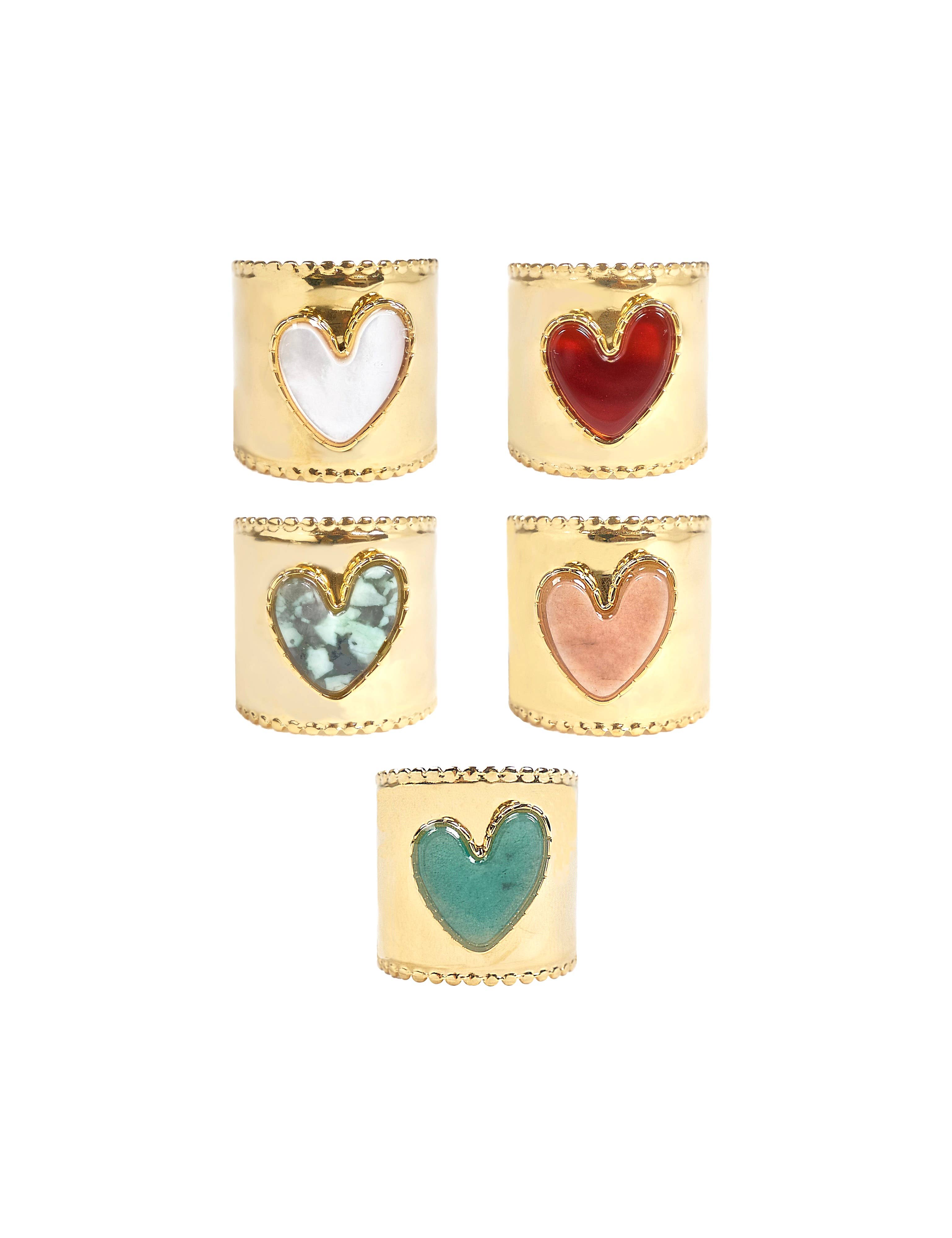 Cassette Barcelona - Wholesale Cocktail/Statement Ring - Stainless Steel Heart Ring5