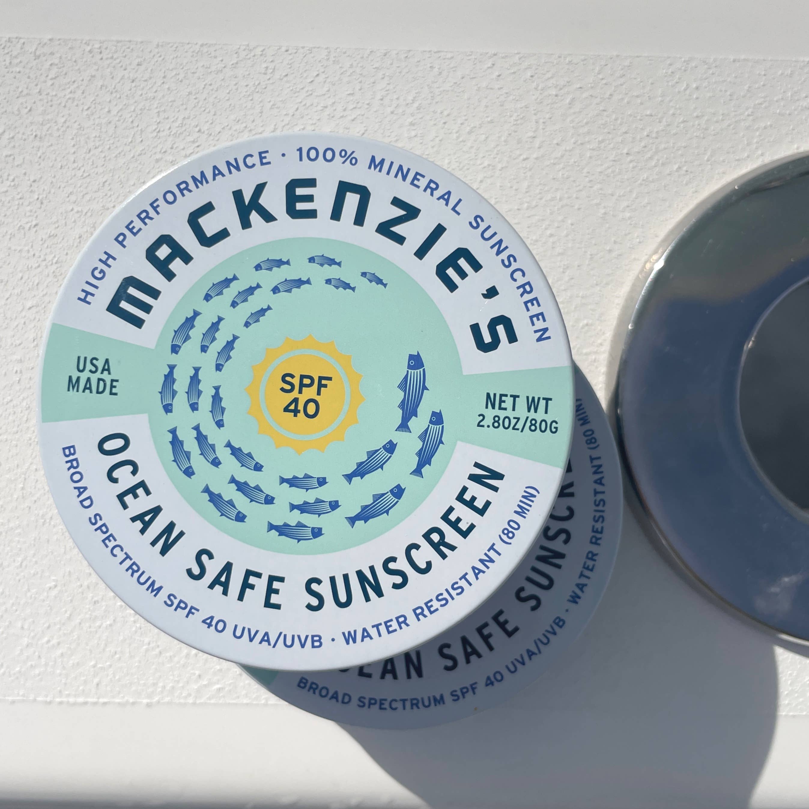 MacKenzie's Fisherman - Wholesale Sunscreen - SPF 40 Ocean Safe Sunscreen Tin (12 qty) 6