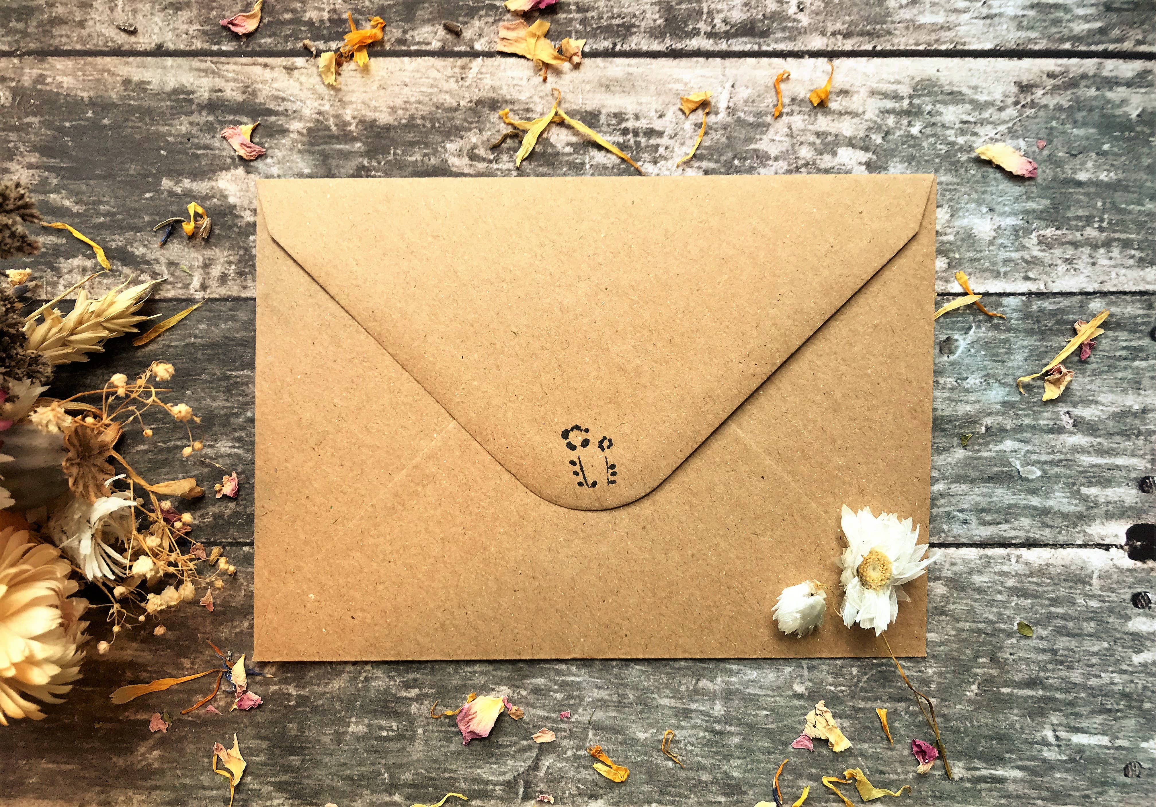 Erika's Whimsical Art – wholesale Birthday card – Plantable Seed Paper Card, Flower Illustration9