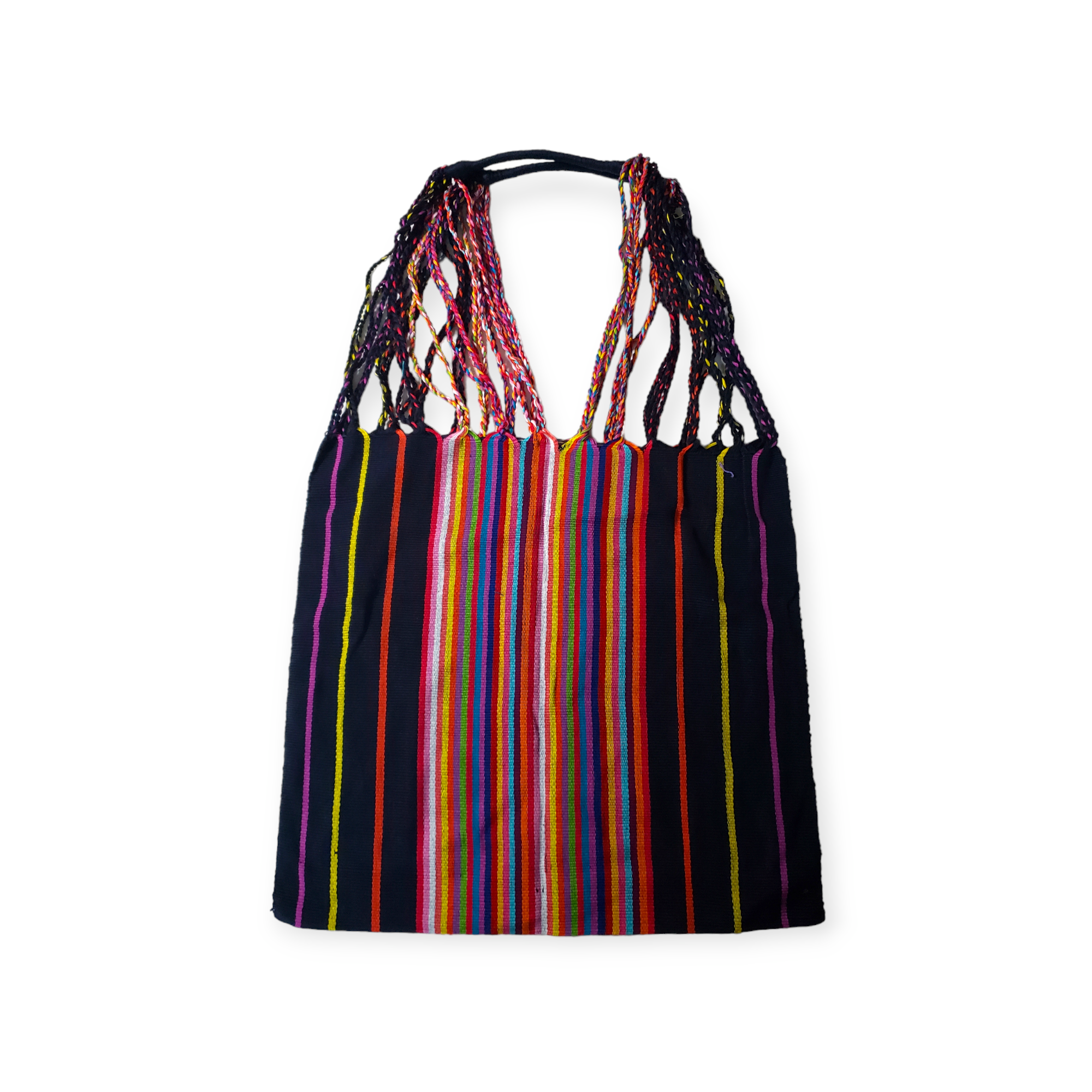 The Little Pueblo - Vente Tote bag – femme - Sac fourre-tout tissé à rayures mexicaines, hamac de Chiapas, fait main pour femme28