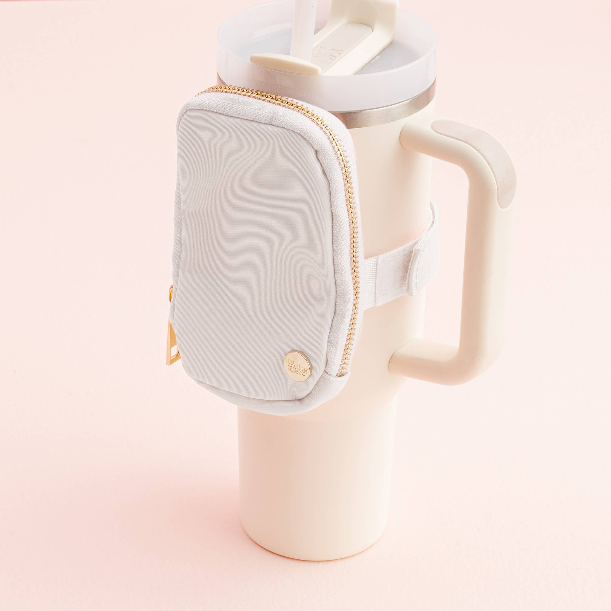 The Darling Effect - Wholesale Drink Huggers & Koozies - Tumbler Fanny Pack - White2