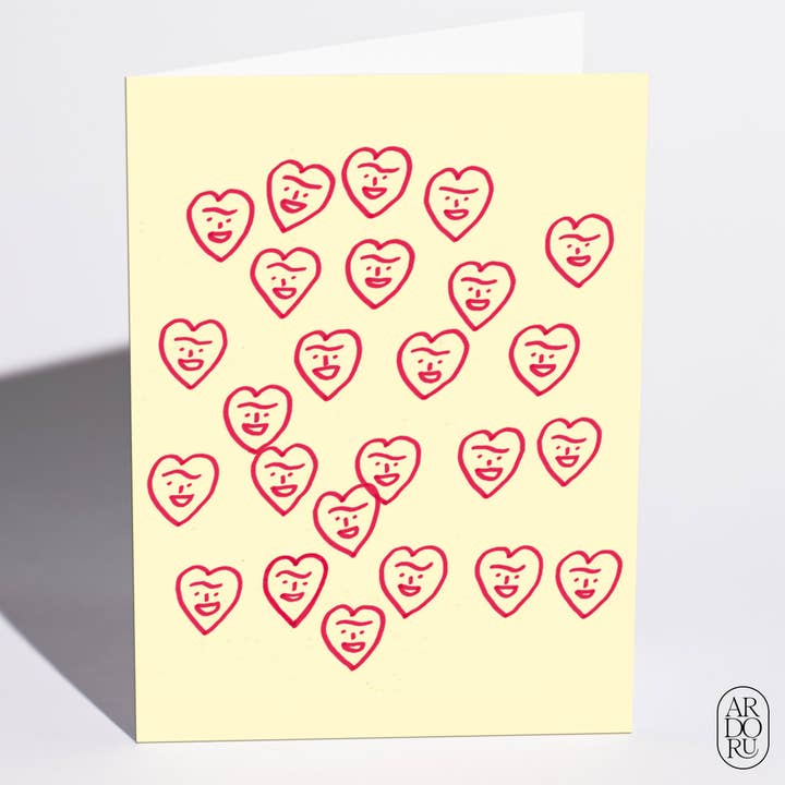 Carte d'amour - « Cœurs » pour la vente par ArdorU