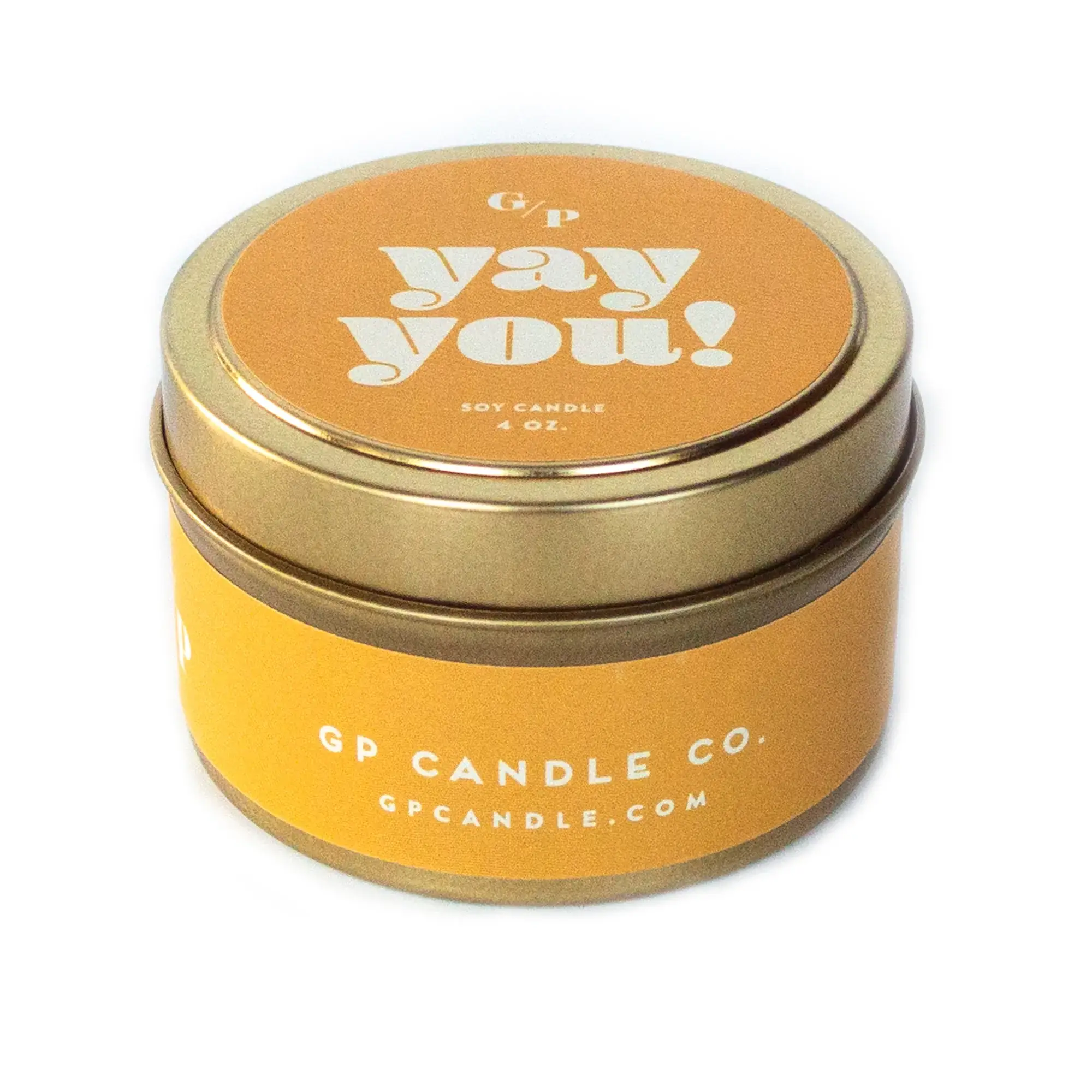 GP Candle Co. – Großhandel Reisekerzen – Yay Du! Just Because 4 oz. Kerzendose1