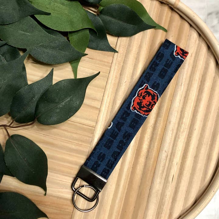 Chicago Bears Print Tyg Armband Nyckelring, Nyckelbricka för wholesale av MDStickerShop