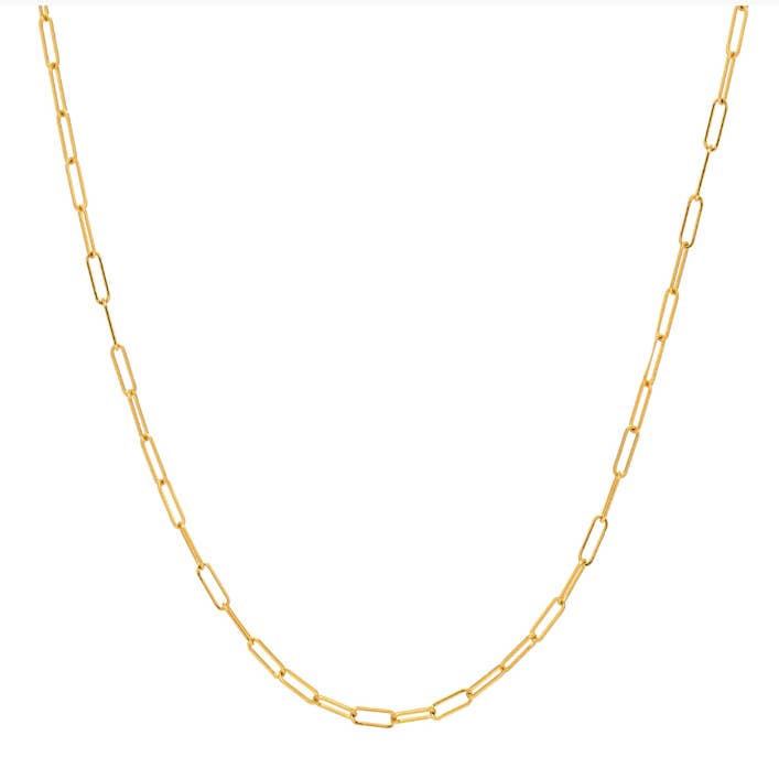 Paperclip Link Chain for wholesale by Aurora Jewels