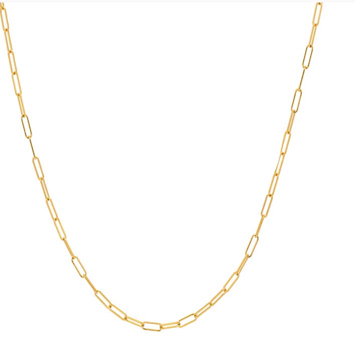 Paperclip Link Chain for wholesale by Aurora Jewels