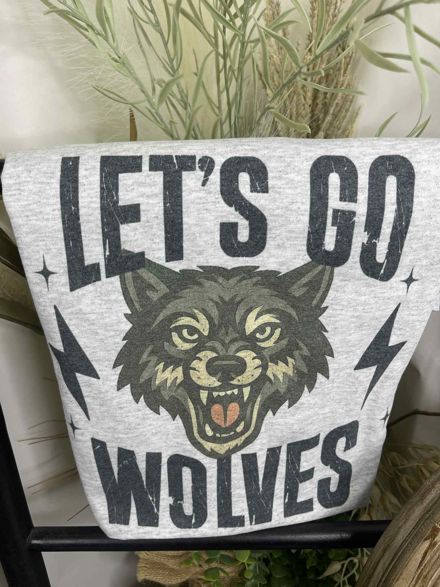 Ash Grey Let's Go Wolves for wholesale on Faire0