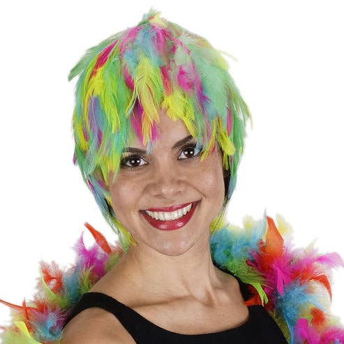 Zucker Feather Products - Vente Extensions de cheveux - Perruque à plumes Hackle, multicolore, mélange brillant2