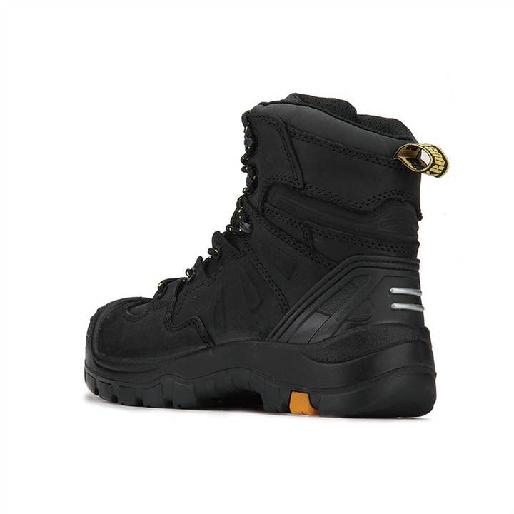 Rock Rooster Footwear – Großhandel Stiefel – Unisex – ROCKROOSTER Woodland Schwarze 6-Zoll-Arbeitsstiefel aus Verbundleder mit Zehenpartie AK609