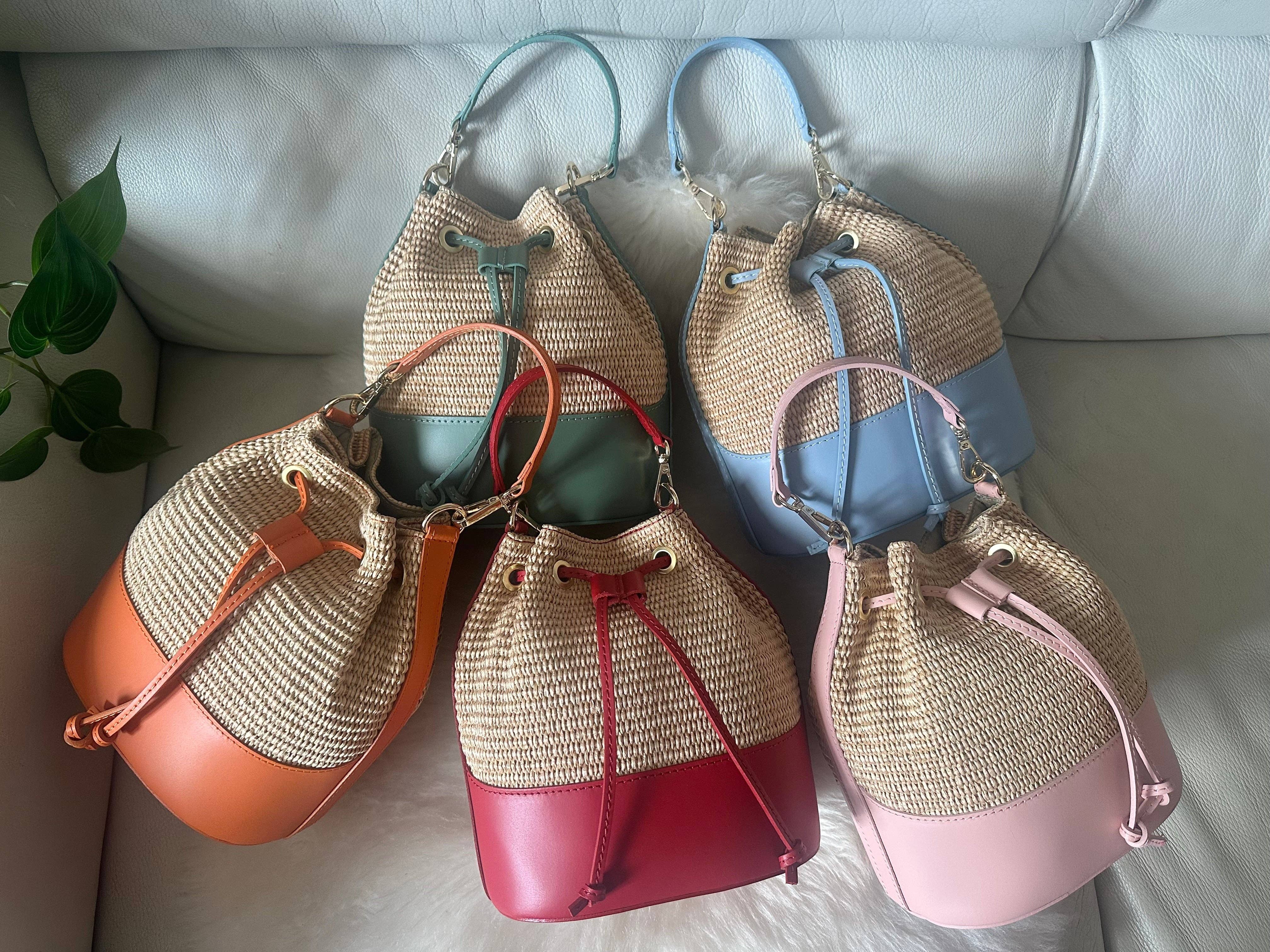 Zhade - Wholesale Beach Bag - MISS Bucket classic- raffia3