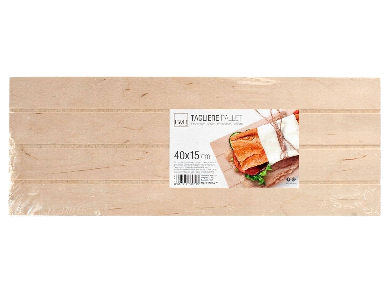 H&H – Tábua de queijos por atacado – Tábua Mini Palete Em Madeira cm 40X152