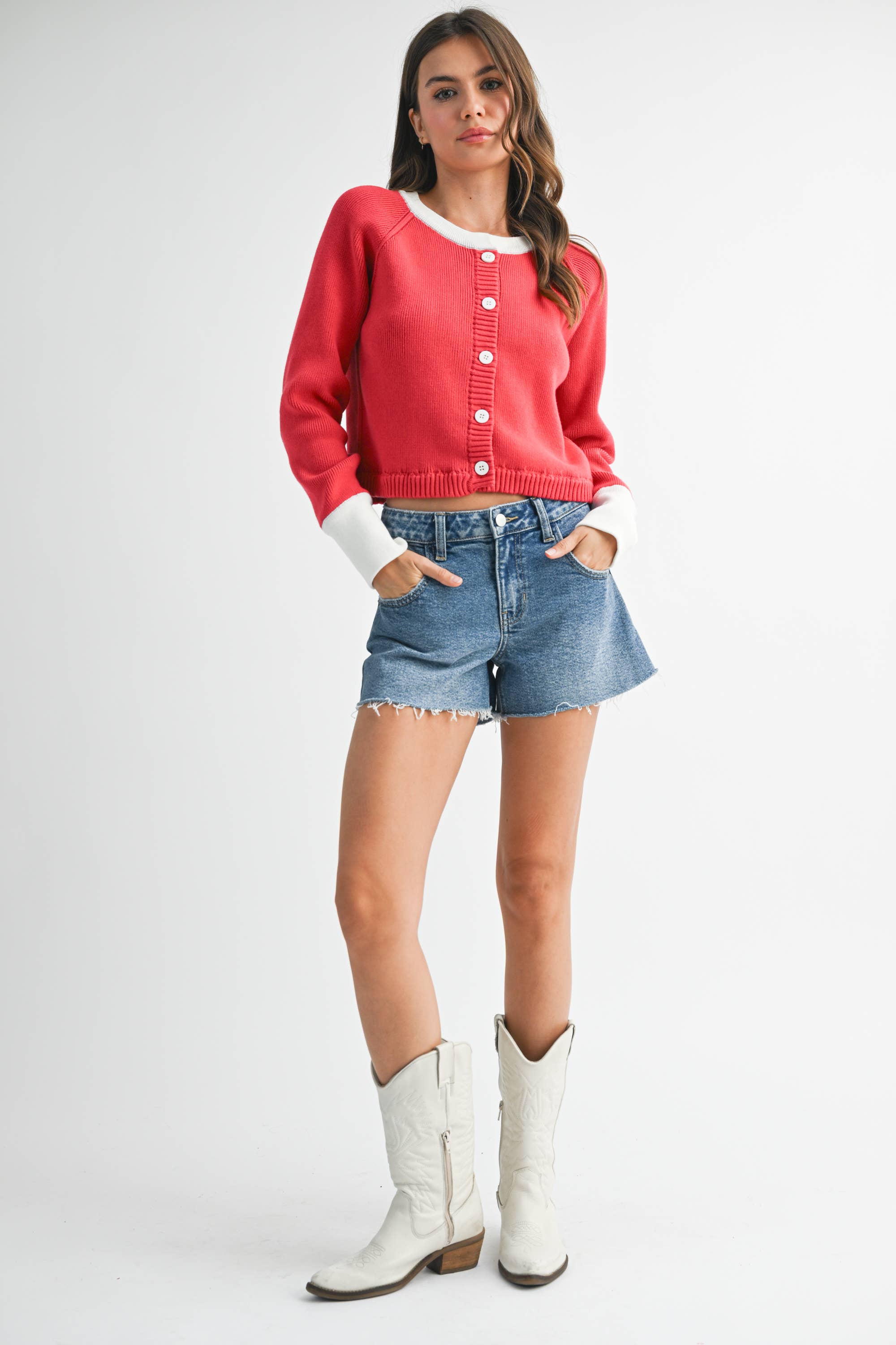 AEMI + CO - Wholesale Cardigan - Women's - 3219EK Meadow Sweater Cardigan 524