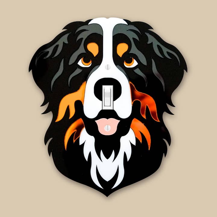 Coperchio per interruttore della luce Bernese Mountain Dog per la vendita all'ingrosso da parte di Whimsy Makers