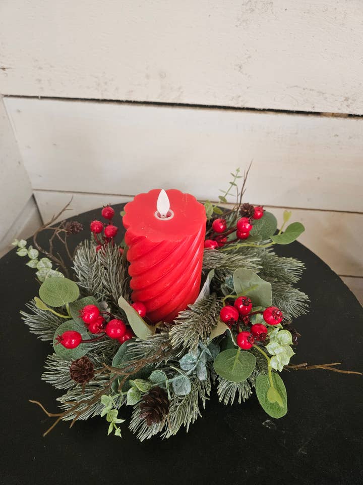 Holiday Sparkle 4.5in Candle Ring for wholesale by Wholesale Home Decor