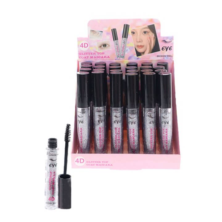 Cap Zone - Venta al por mayor Máscara de pestañas - Máscara de pestañas con brillo 4D Fiber Lash Glitter Topper