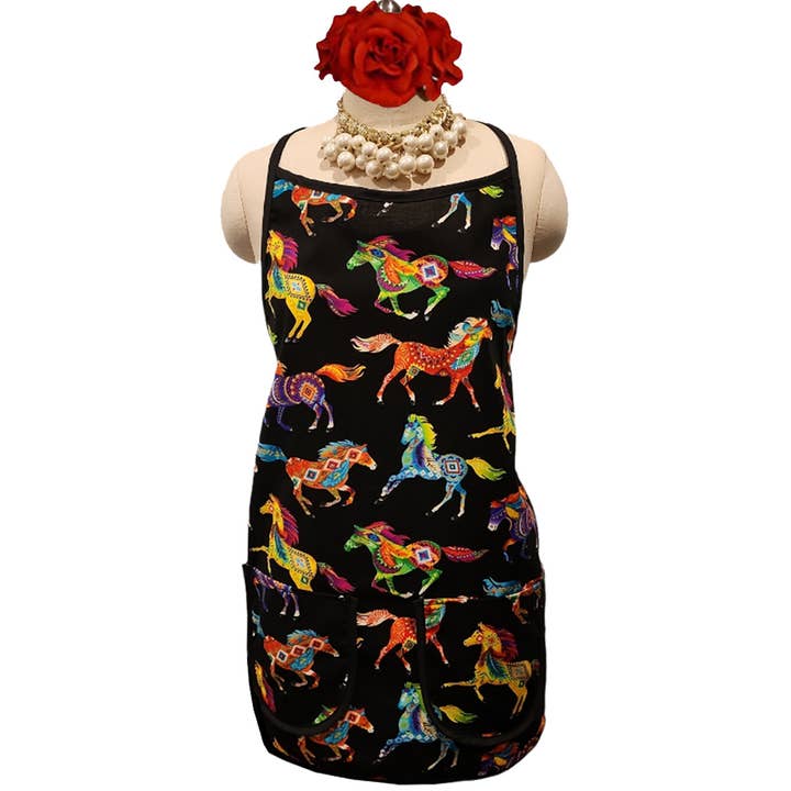 "Horses of the Southwest" Classic Apron for wholesale by Bronze Baboon