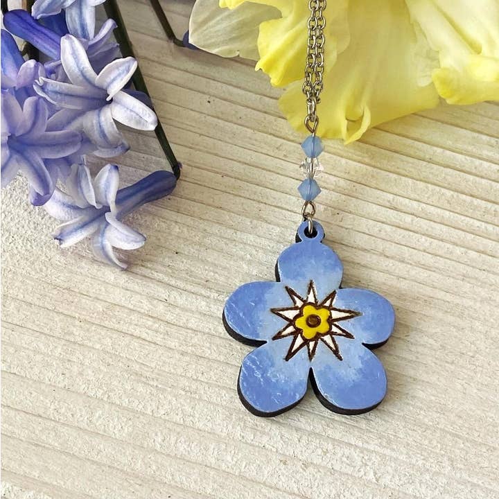 Forget Me Don't Forget Me Trähalsband för wholesale av Daffodil