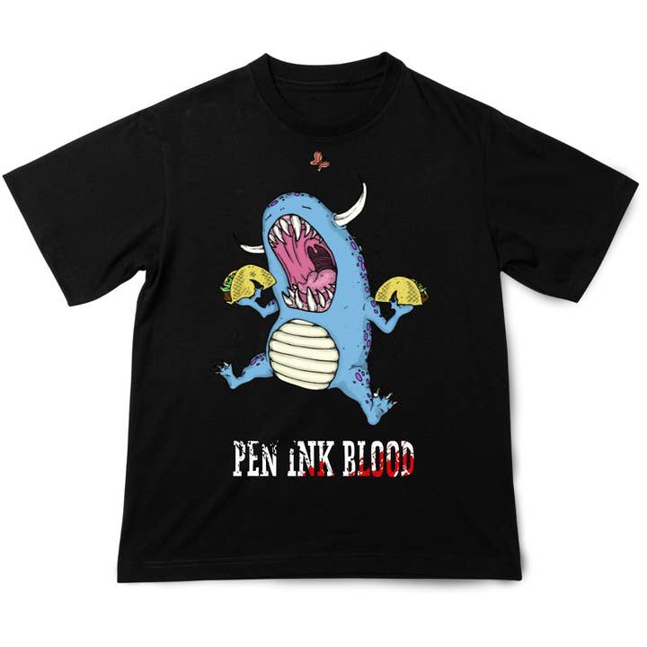 Camiseta Monstruo de Tinta de Pluma Sangre Taco – Ropa Urbana Hilarantemente Extraña para venta al por mayor de Time to Apparel Co.