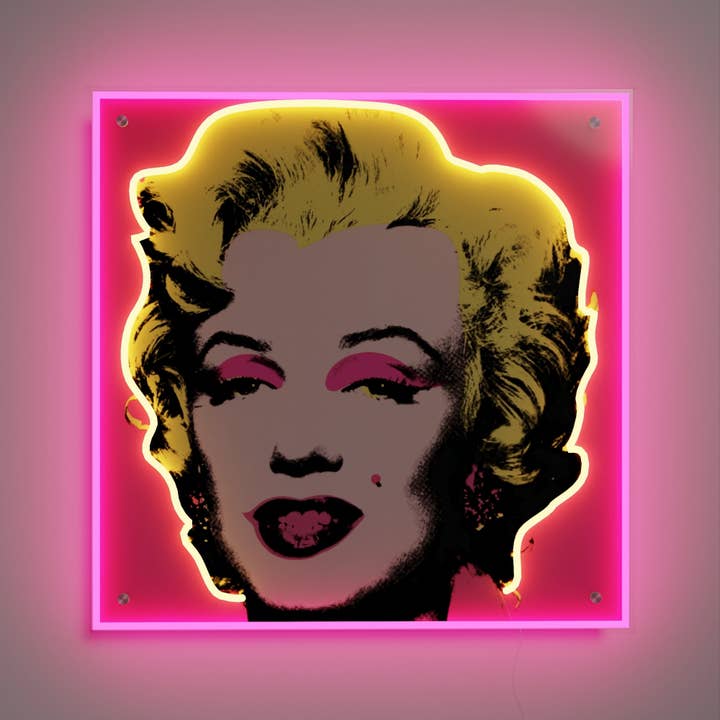 Yellowpop - Wholesale Neon Sign - Marilyn Monroe Small by Andy Warhol - LED neon sign