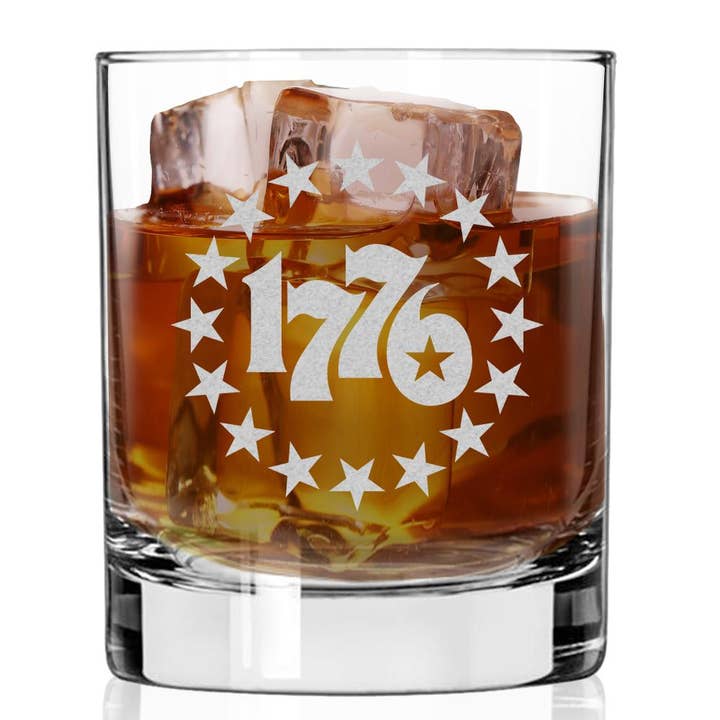Patriot's Cave, 1776 11 oz Whiskey Glass for wholesale by Patriot's Cave