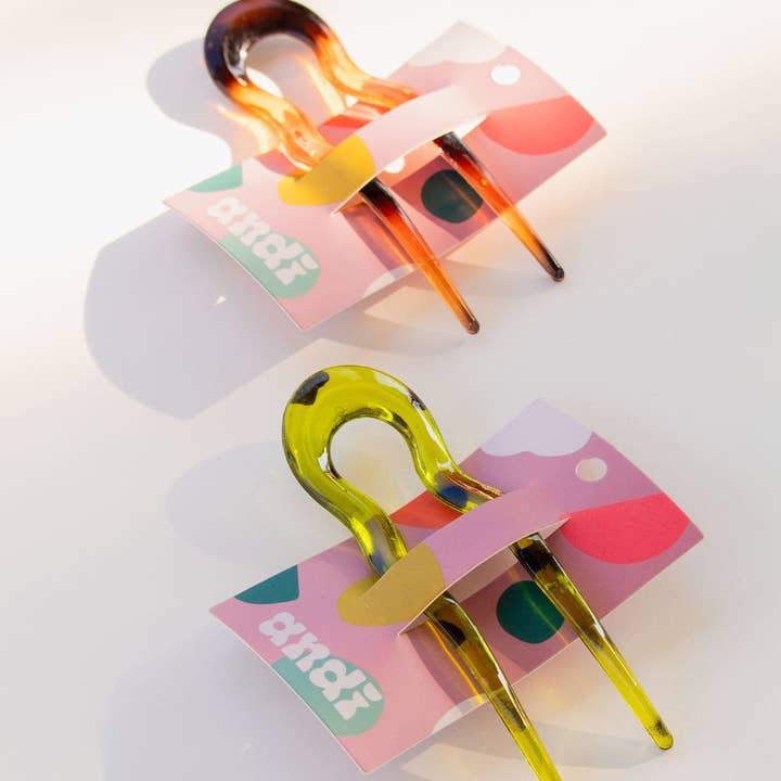 Shop Andi - Wholesale Hair Clip - Women's - Glossy Wavy Hair Fork3