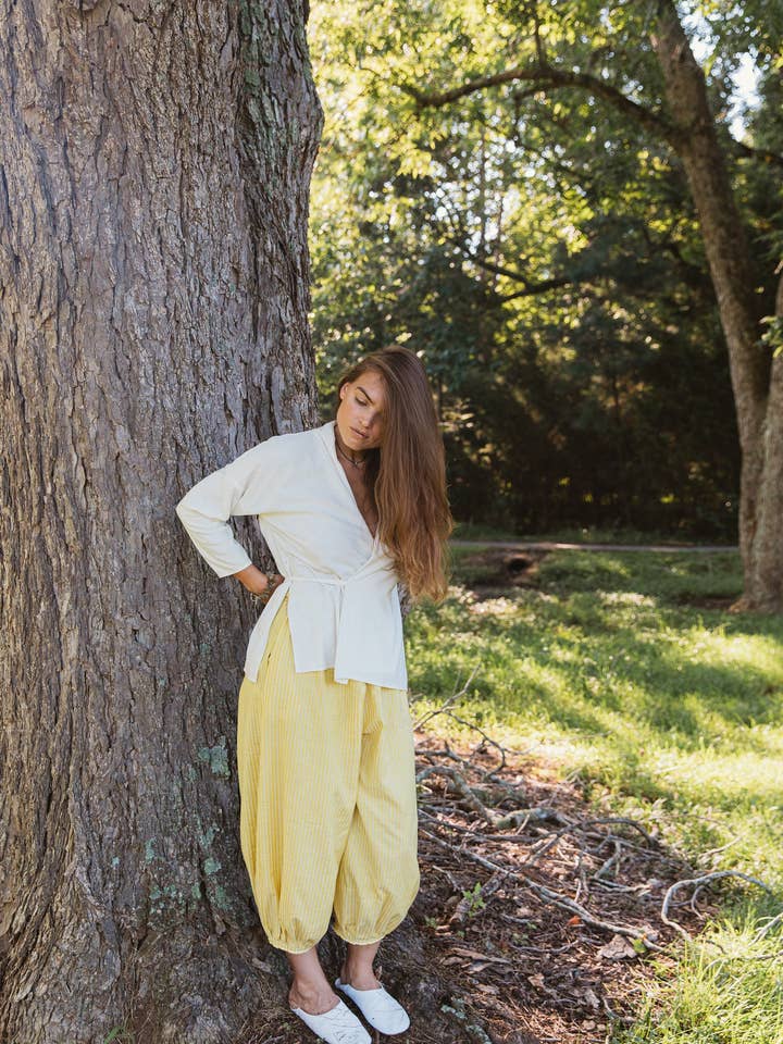 Tulip Pant, Stripe for wholesale by Megan-Ilene