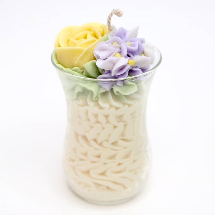 Hand-piped Soy Flower Candles (Petite Range) small por atacado de Couture Candle Bar Ltd.