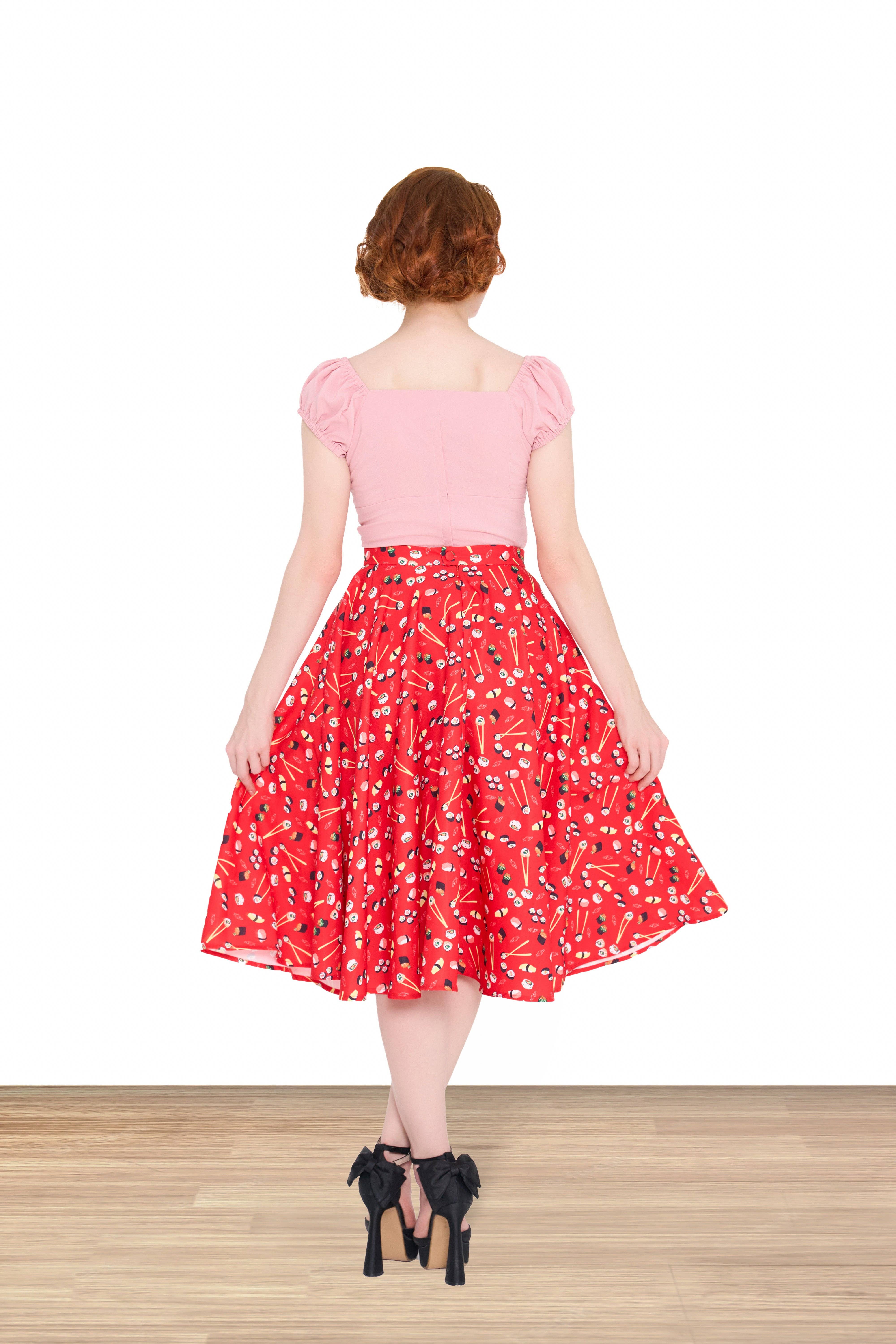 Lindy Bop / Econotrom S.L. - Wholesale Rok - Dames - Peggy Sue rok met sushi-print3