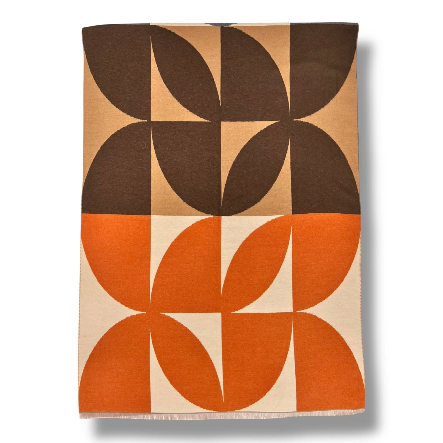 London Scarves - Wholesale Scarf - Women's - Retro print on cashmere blend scarf finished with fringes12