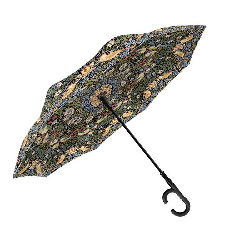 RainCaper – wholesale Paraply - Dam – RainCaper William Morris ”Strawberry Thief” omvänd paraply