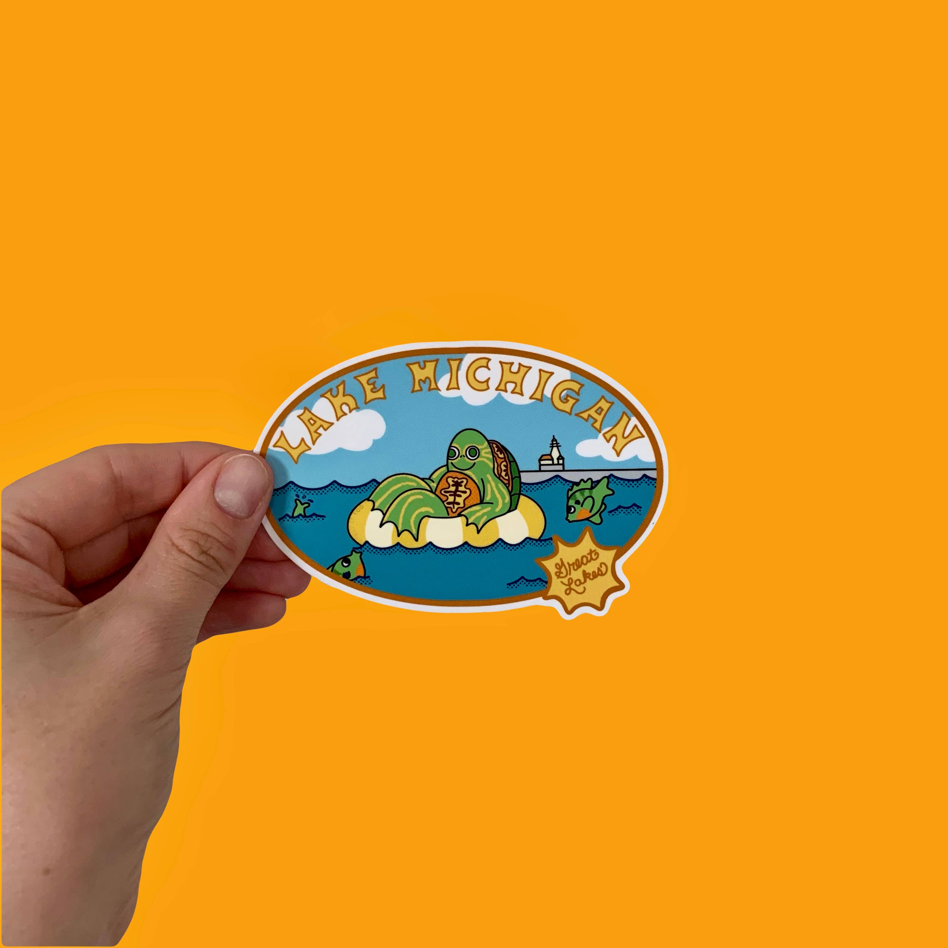 I Felt It Too - Wholesale Sticker - Lake Michigan Great Lakes Sticker1