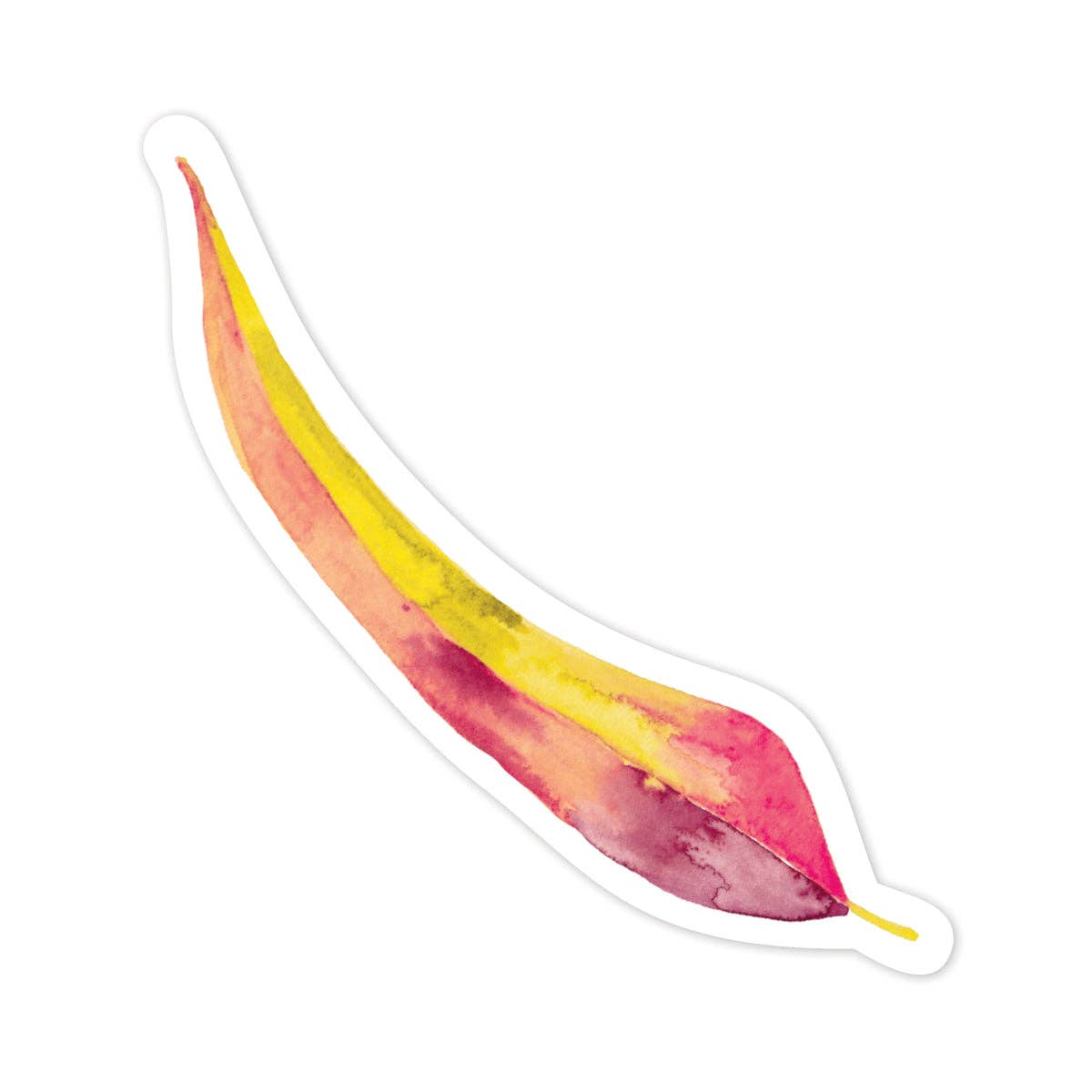 littlehoothoot - Vente Autocollant - Autocollant Feuille de Gomme Rose, Violette et Jaune