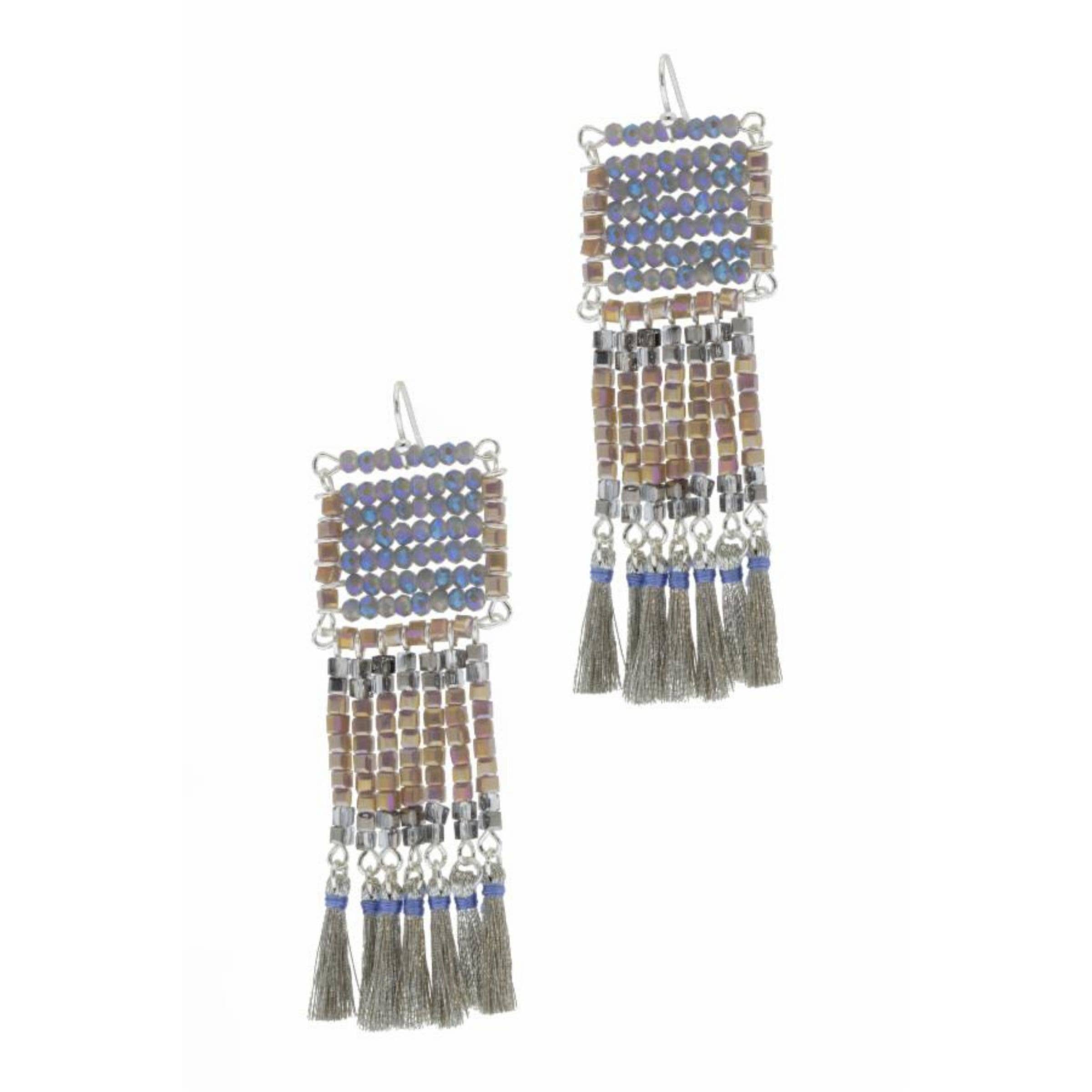 Veroma Gifts - Wholesale Tassel Earrings - Anjuna Beaded Statement Earring2