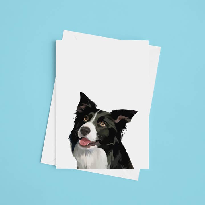 No-en designs - Venta al por mayor Tarjetas de felicitación - Tarjeta border collie
