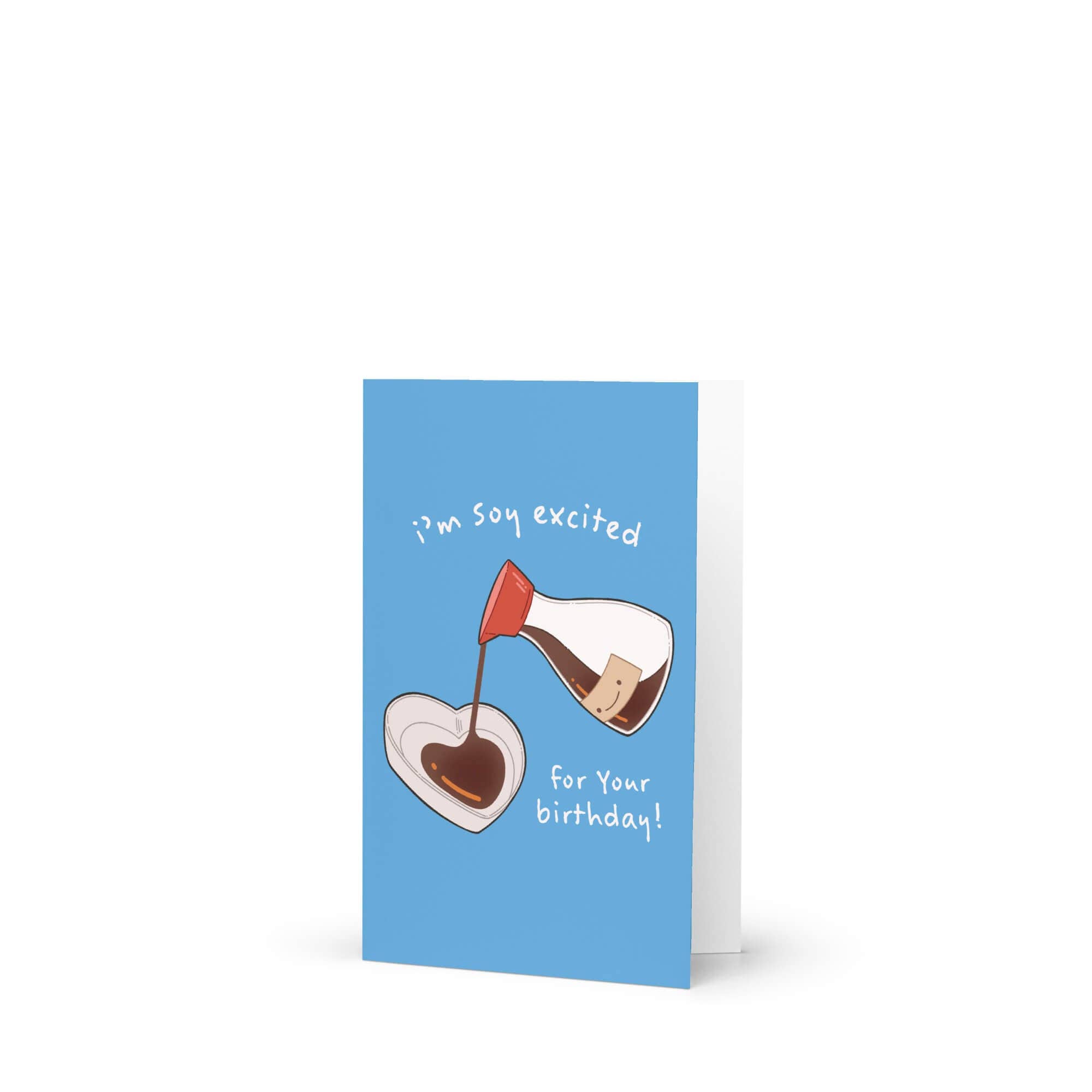 Cute Asian Cards - Wholesale Birthday Card - Soy Excited Cute Birthday Cards | Asian Sauce Food Snacks Greeting7