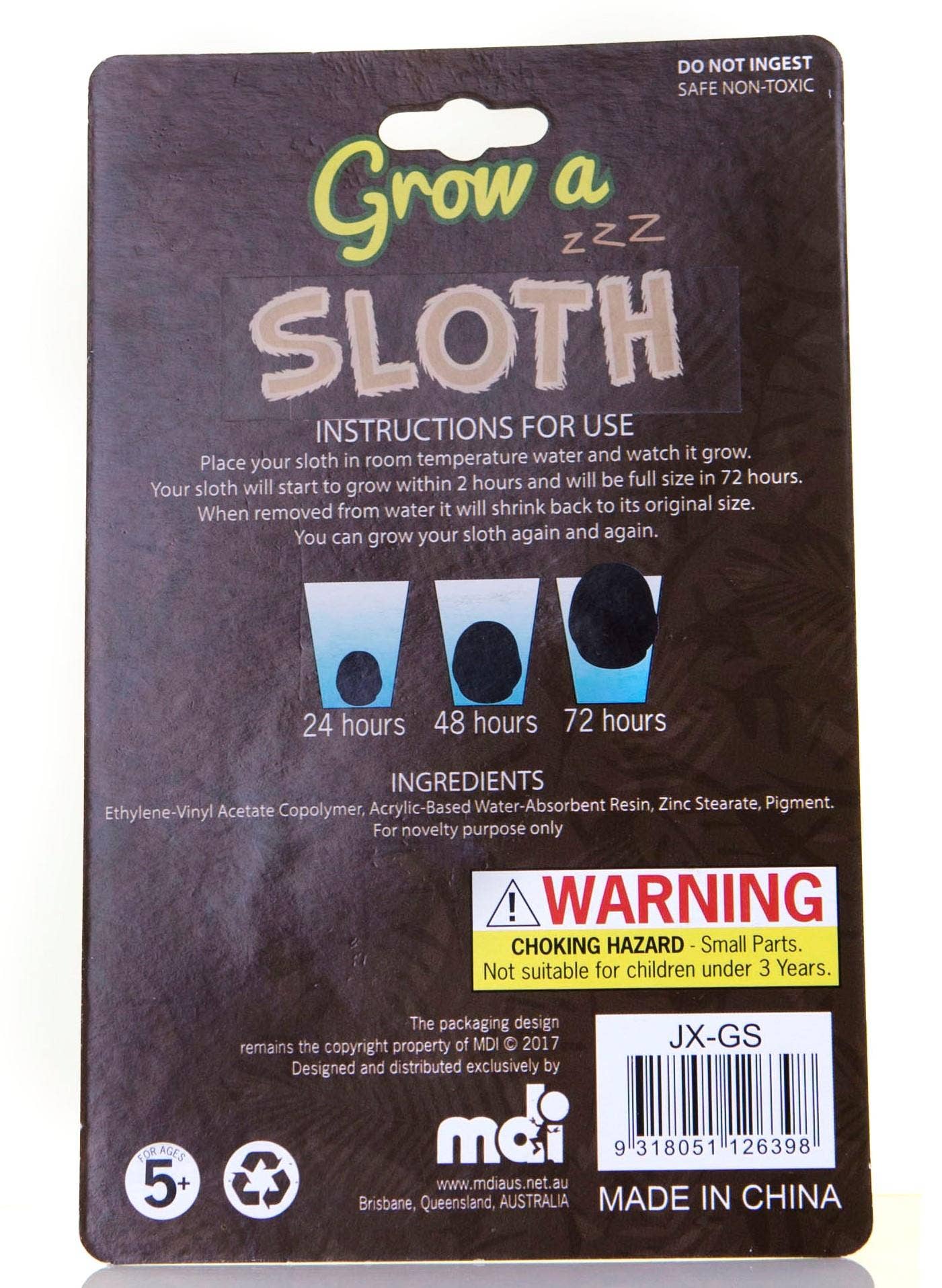 Boxer Gifts - Wholesale Classic Toy - Kids - Grow A Sloth Stocking Stuffer Toy - Kids Christmas Gift6